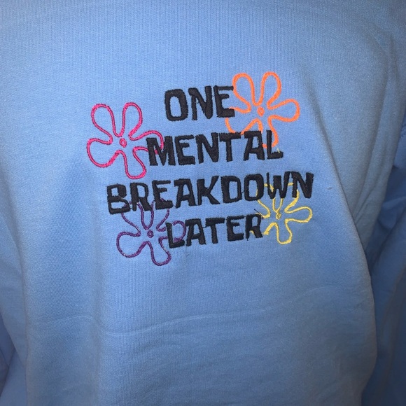 Mental breakdown embroidered crewneck - Picture 3 of 3